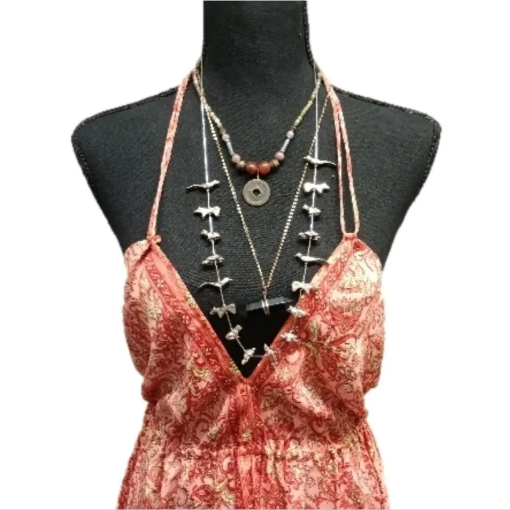 Paisley Silk Halter Dress - Picture 4 of 10